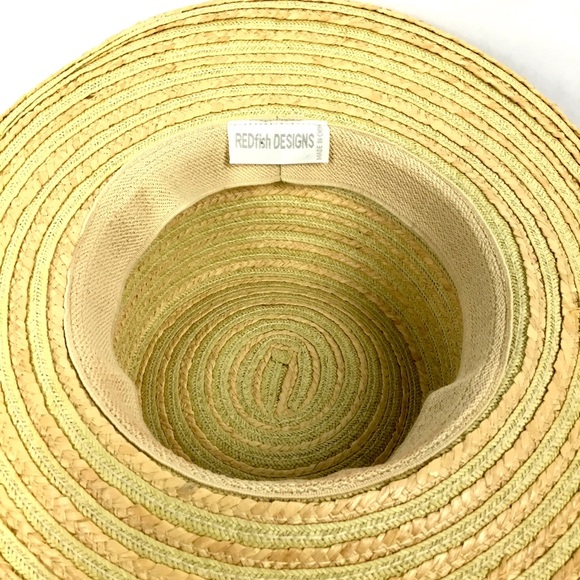Redfish Designs Women’s Straw Wide Brim Hat NWOT - Picture 5 of 6